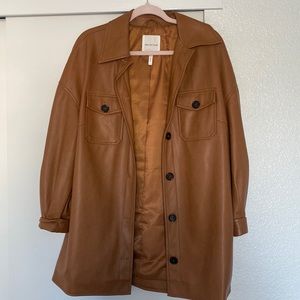 Leather jacket/oversized